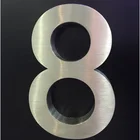YIYAO high quality factory custom small halo light aluminum stainless steel metal sign for hotel