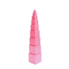 Montessori Toys Teaching Aids Wooden Educational Training Aid For Infant Pink Tower
