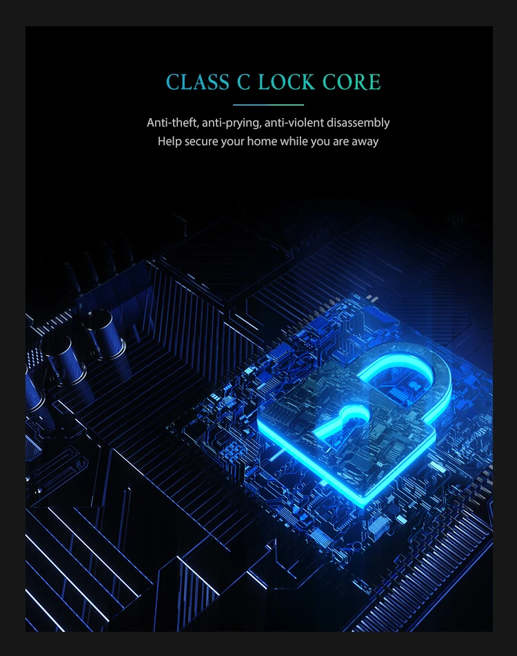 Zigbee fingerprint mortise door lock with phone - ANKUX.COM
