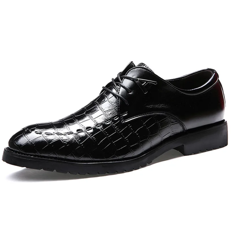 Hot Sale 2015 Sapatos Masculinos Social Man Dress Shoes Leather Wedding Office Shoes Massage Breathable Flats Spring Black 38-43
