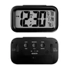 Digital Desk Alarm Clock with Sensor Light Date Temperature Display, Snooze Led Travel Alarm Clock