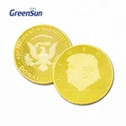 2020 wholesale custom logo engraved design metal challenge Professional ram darbar trump collectible gold coin