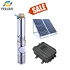 1.75 HP solar submersible pump stainless steel impeller 4PSS4.5/120-72/1300