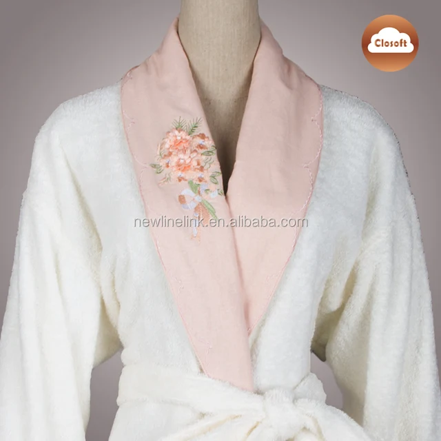 beige color gift box wedding new design 5 star hotel bath robe