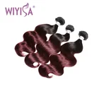 10A Grade Cuticle Aligned Raw Virgin 1B 99J Ombre Peruvian Hair Extensions