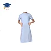 Fashionable white gown long sleeved female doctor nurse uniform/medical uniforms