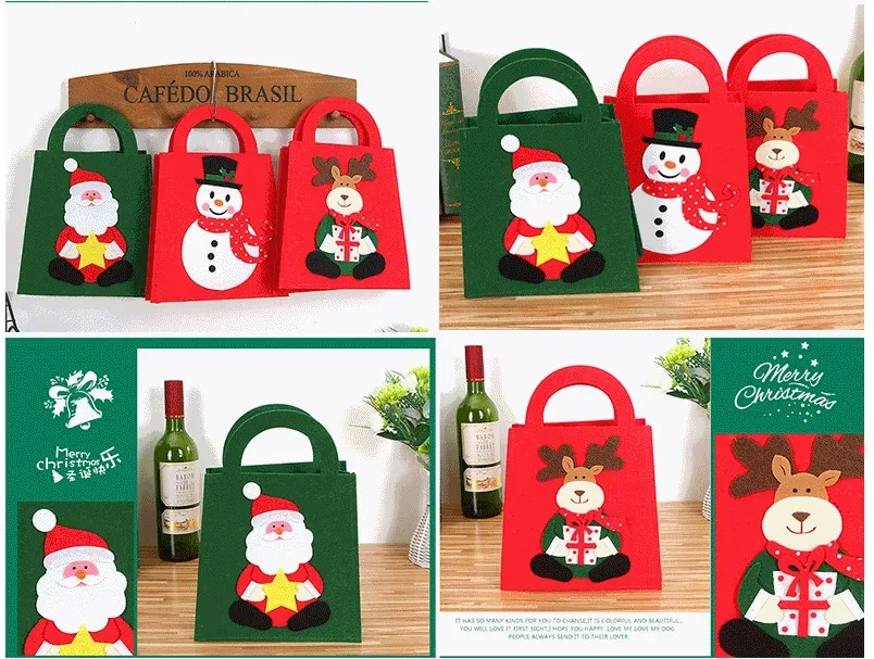halloween easter christmas felt gift candy bag