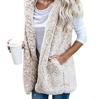 Winter Warm Vest Women Hoodie Casual Coat Faux Fur Sherpa Jacket