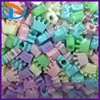 Hot Sale 11mm Jewelry Kids Plastic Crown Pony Loose Spacer Beads