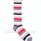 Striped Custom Women Fuzzy Socks Old Fashion