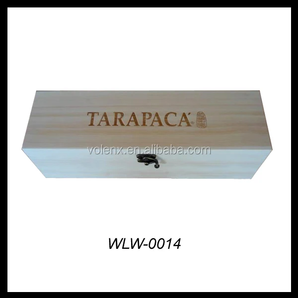 new design personalised single wooden wine gift box for