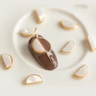 Nail Art Accessories Wholesale Decoration White Shell Metal Rhinestone