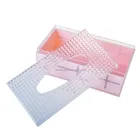 Classic sanitary plastic napkin holder with grid printing