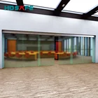 Synchronous double aluminum sliding glass door system
