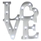 indoor sign letters plastic light box letter sign for wedding decoration