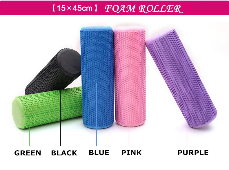 Yoga Blocks EVA Foam Yoga Roller With Massage Floating Point Gym Fitness Equipment 9015cm