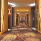 Wall to wall design Nylon printed carpet with action back for hotel corridor carpet