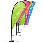 3.5m Aluminum pole blank advertising fly flag teardrop banner for dye sublimation printing