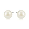 E-847 Xuping fashion simple design pearl women stainless steel jewelry stud pearl earrings