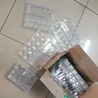 Egg Package Egg Disposable Trays PET Disposable Trays 15 Pieces Egg Package Trays