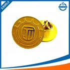 2016 customized safety zinc alloy metal lapel pin with butterfly buckle