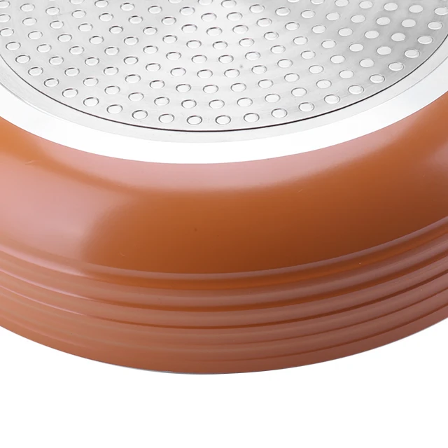 20cm Orange 3003 Aluminum Alloy Forged Non-Stick Ceramic Coating IH Skillet/Egg Frying Pan/Cooking With Bakelite Handle HC-20OFY