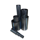 High density HDPE black plastic water pipe roll on sale