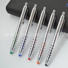 2017 High Quality 2 in 1 High Sensitive Aluminum Click Stylus Touch Screen Pen