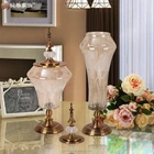 Luxury tall glass vase with lid wedding desktop decoration