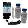 Refillable ink cartridge 45 with refill tool kit and printing ink for inkjet cutting plotter