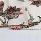 Exquisite textiles knit slub single jersey big flower print fabric stocklot