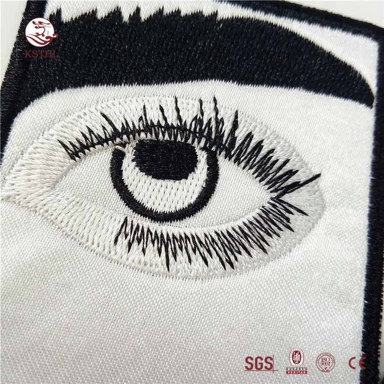 China wholesale cool digital printed iron patches with embroidered border for clothing
