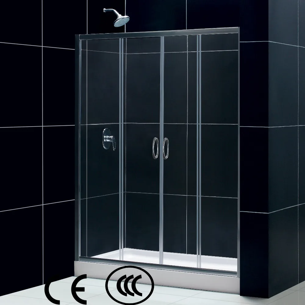 Used Sliding Plastic Shower Door With Strip Buy 3 Doors