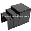 Factory bespoke table black acrylic U shaped coffee table
