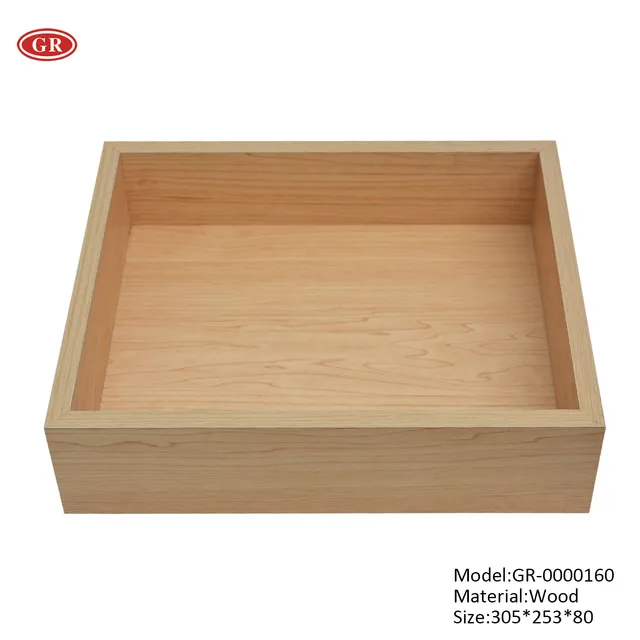 Custom square wooden display box for specialty store