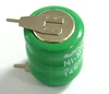 Customized Ni-MH 3.6V 80mAh Cell NiMH Rechargeable Button Battery with pins wires