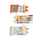 Waterproof paper sticker security QR code printing label