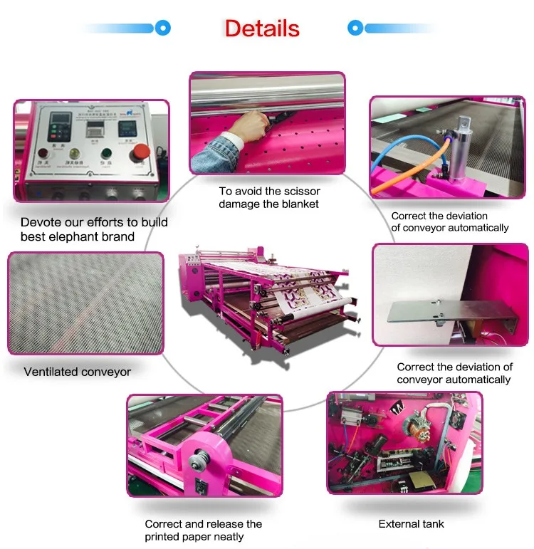 high quality roll to roll cloth printing heat press machine/ multi function calender