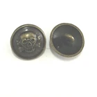 15mm skull logo metal shank button zinc alloy button