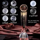 Crystal Trophy Crystal Crystal Trophy For Football Basketball Badminton Volleyball Golf Tournament