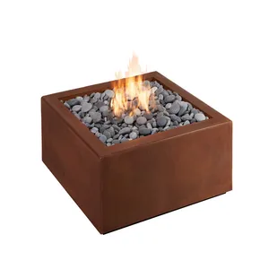 steel modern outdoor firepits