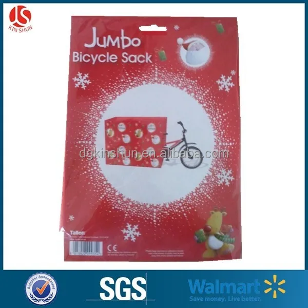 jumbo christmas bicycle bike large present santa sack gift bag