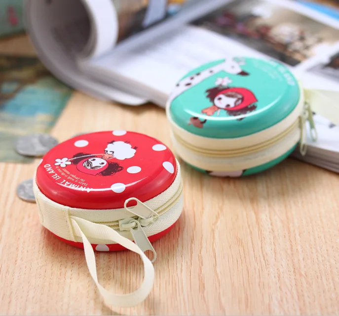 creative mini tin coin purse earphone bag wholesale