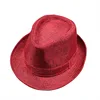 wholesale high quality Custom made western style jazzy sun hat solid girls fedora hat with band