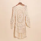 A3321 cover up beach dress crochet dress beachwear factory