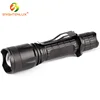 Factory Wholesale High Power Zoomable 4 Colors Light Tactical Handheld Emergency Rechargeable 18650 tactical flashlight
