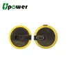 Rechargeable 3.6V button battery lir2032 battery with solder tab tabs pin tag for car keys battery remote control key