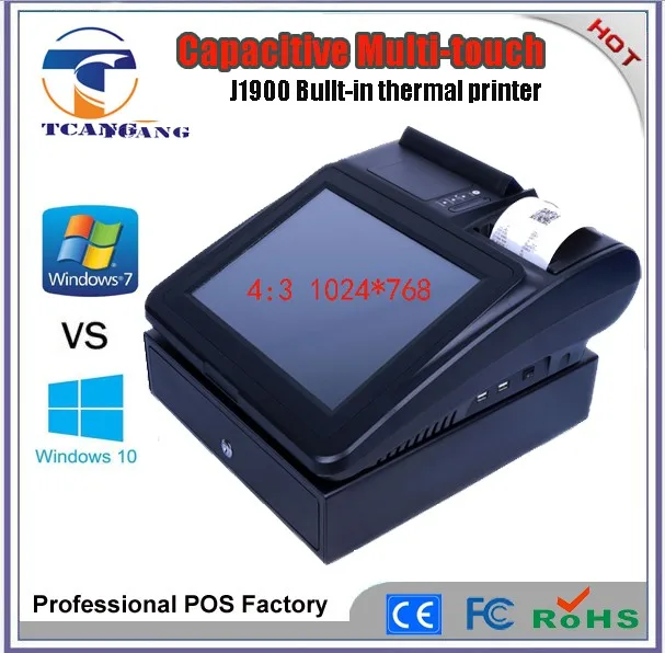 Highlighting Pos all in one,Innovative Design Resonable Layout All In One Touch Screen Pos System