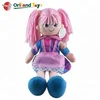 cheap price soft fancy plush toys cute girl dolls in colorful fabric dress