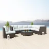 Widely used elegant outdoor relaxing rattan sofa for hot spring hotel world source international patio furniture